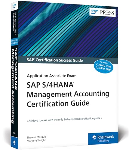 کاور کتاب SAP S/4HANA Management Accounting Certification Guide: Application Associate Exam (SAP PRESS
