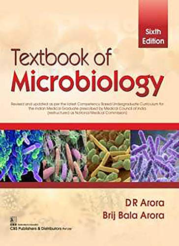 کاور کتاب Textbook of Microbiology 6th Edition