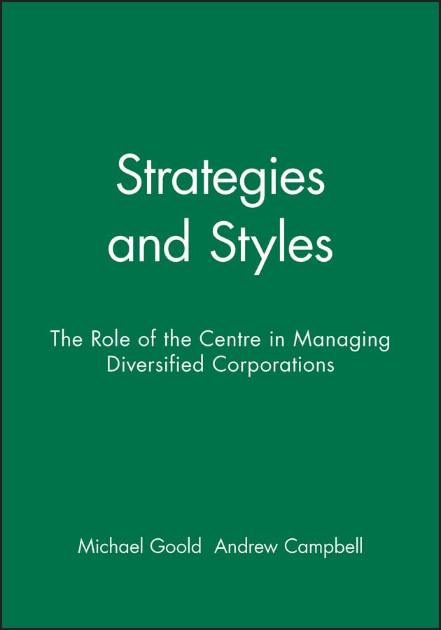کاور کتاب Strategies and Styles: A Perspective on the Management of Technology
