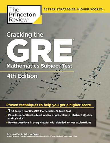 کاور کتاب Cracking the GRE Mathematics Subject Test, 4th Edition 4th Edition