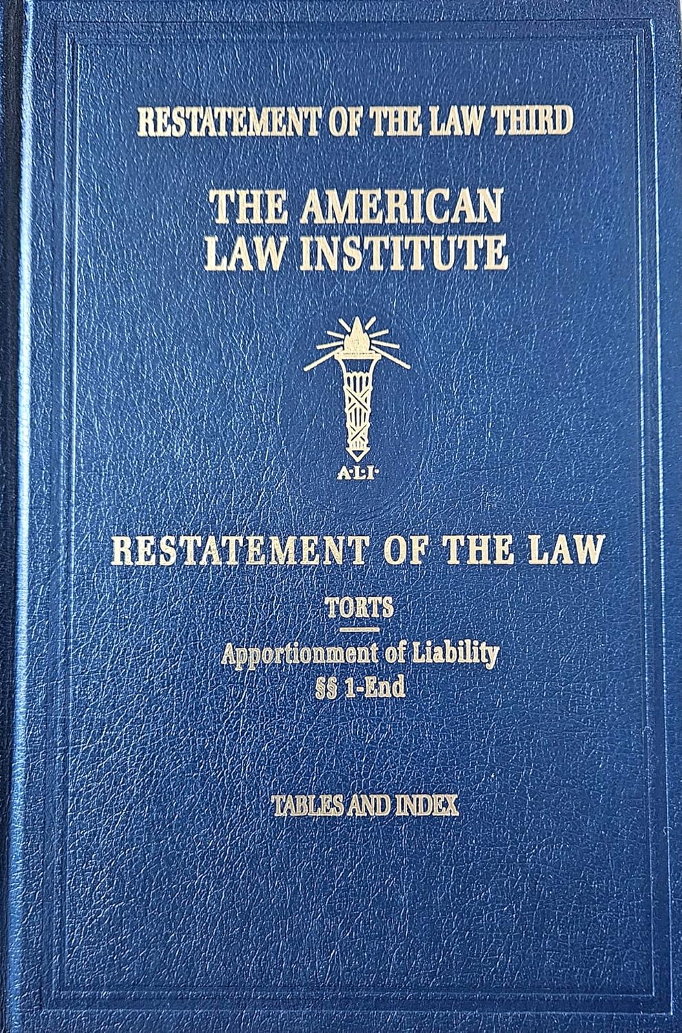 کاور کتاب Restatement of the law, torts--apportionment of liability