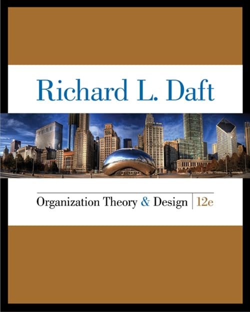 کاور کتاب Organization Theory and Design 12 Edition 12th Edition