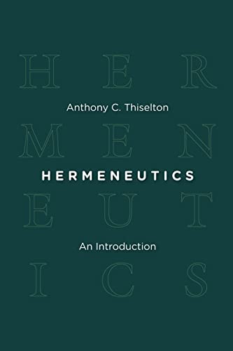 کاور کتاب Hermeneutics: An Introduction Paperback – October 9, 2009