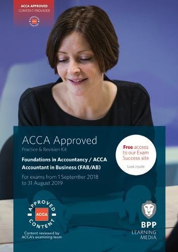 کاور کتاب FIA Foundations of Accountant in Business FAB (ACCA F1): Practice and Revision Kit