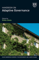 کاور کتاب Handbook on Adaptive Governance