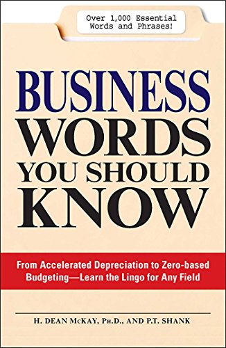 کاور کتاب Business Words You Should Know: From accelerated Depreciation to Zero-based Budgeting - Learn the Lingo for Any Field