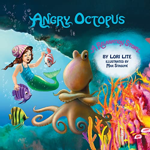 کاور کتاب Angry Octopus: Children Learn How to Control Anger, Reduce Stress and Fall Asleep Faster
