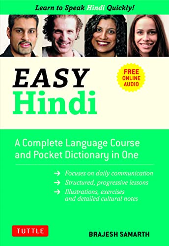 کاور کتاب Easy Hindi: A Complete Language Course and Pocket Dictionary in One
