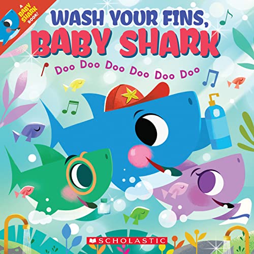 کاور کتاب Wash Your Fins, Baby Shark