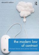 کاور کتاب The Modern Law of Contract