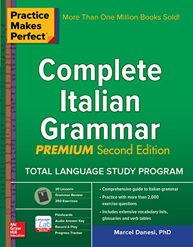 کاور کتاب Practice Makes Perfect: Complete Italian Grammar, Premium Second Edition