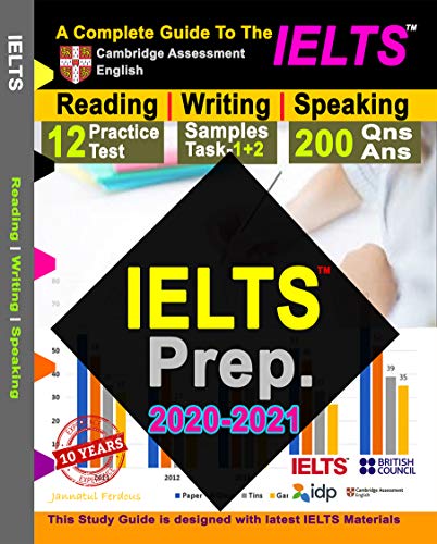 کاور کتاب IELTS Prep 2020-2021: Study Guide with Practice Questions and Preparation Materials