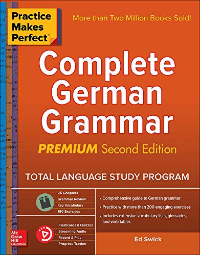 کاور کتاب Practice Makes Perfect: Complete German Grammar, Premium Second Edition 2nd Edition