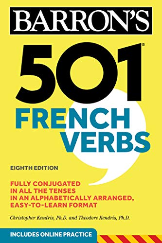 کاور کتاب 501 French Verbs (Barron's 501 Verbs) (French Edition) Bilingual Edition
