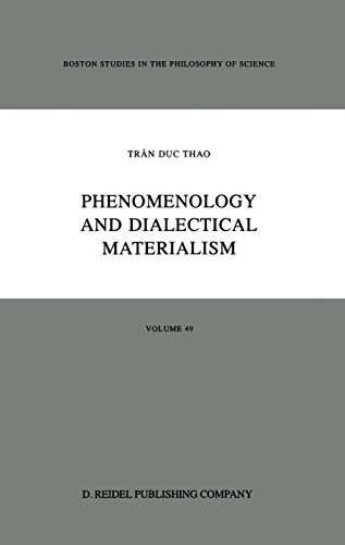 کاور کتاب Phenomenology and Dialectical Materialism (Boston Studies in the Philosophy and History of Science, 49) 1986th Edition