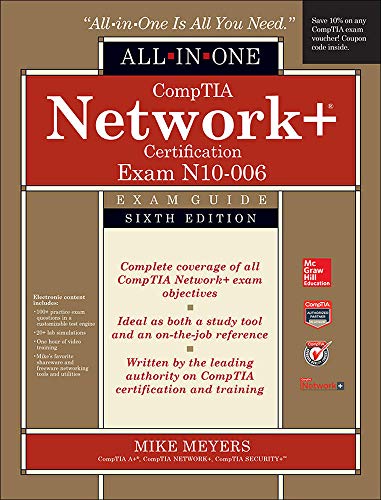 کاور کتاب Comptia Network+ All-in-one Exam Guide: Exam N10-006 6th Edition