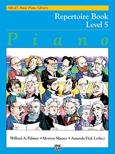 کاور کتاب Alfred's Basic Piano Library - Repertoire Book 5: Learn How to Play with This Esteemed Piano Method