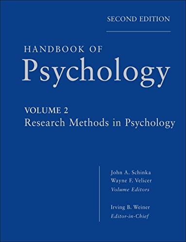 کاور کتاب Handbook of Psychology, Research Methods in Psychology Volume 2 Edition