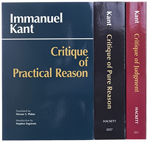 کاور کتاب Three Critiques, 3-volume Set: Vol. 1: Critique of Pure Reason; Vol. 2: Critique of Practical Reason; Vol. 3: Critique of Judgment (Hackett Classics) UK ed. Edition