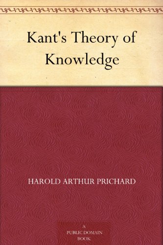 کاور کتاب Kant's Theory of Knowledge Kindle Edition