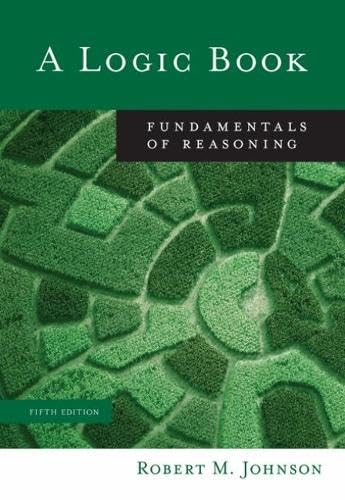 کاور کتاب A Logic Book: Fundamentals of Reasoning 5th Edition