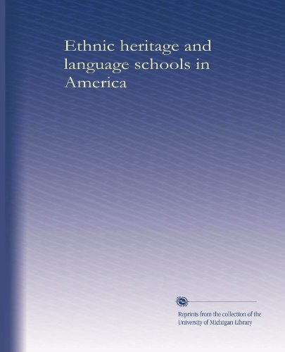 کاور کتاب Ethnic Heritage and Language Schools in