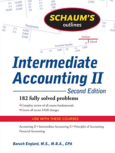 کاور کتاب Schaum's Outline of Intermediate Accounting II, 2ed 2nd Edition