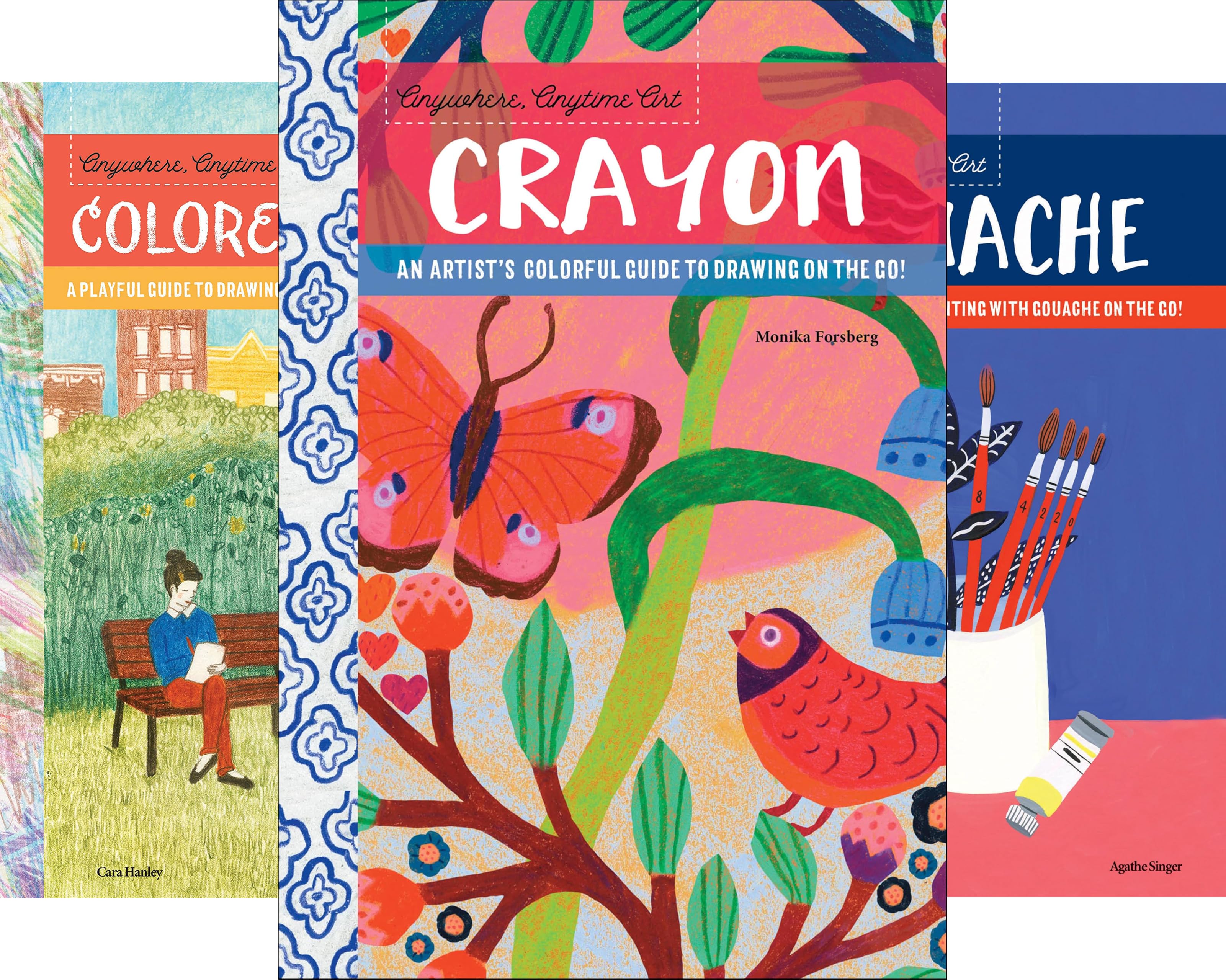 کاور کتاب Anywhere, Anytime Art (4 books)