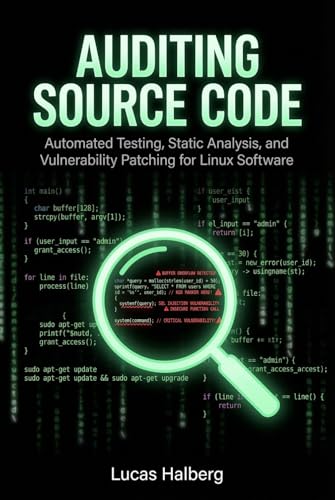 کاور کتاب Auditing Source Code: Automated Testing, Static Analysis, and Vulnerability Patching for Linux Software (Secure Coding Standards)