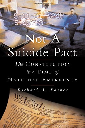 کاور کتاب Not a Suicide Pact: The Constitution in a Time of National Emergency
