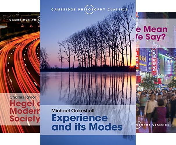 کاور کتاب Cambridge Philosophy Classics (20 book series)