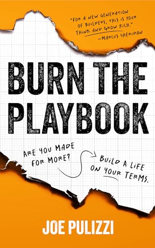 کاور کتاب Burn the Playbook How Creators and Entrepreneurs Escape the 9to5 and Build Businesses That Last