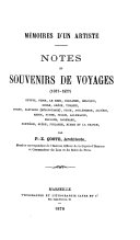 کاور کتاب Mémoires dún artiste: notes et souvenirs de voyages