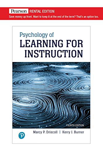 کاور کتاب Psychology of Learning For Instruction