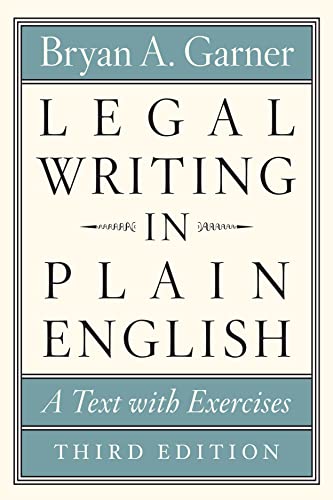کاور کتاب Legal Writing in Plain English, Third Edition
