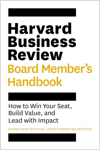 کاور کتاب Harvard Business Review Board Member's Handbook: How to Win Your Seat, Build Value, and Lead with Impact (HBR Handbooks)
