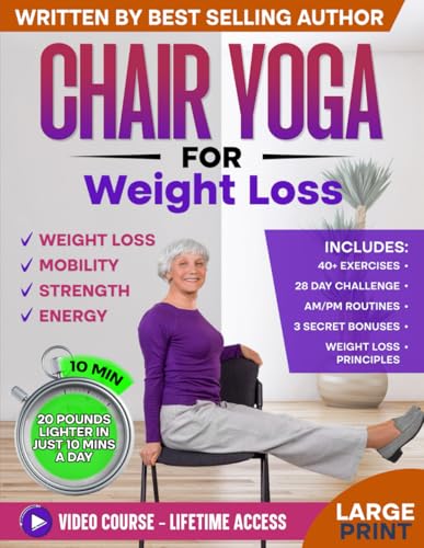 کاور کتاب Chair Yoga for Weight Loss and Toning