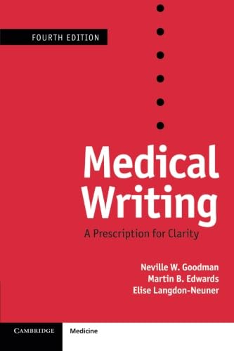 کاور کتاب Medical Writing: A Prescription for Clarity