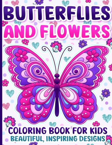 کاور کتاب Coloring Book for Kids: Butterflies and Affirmations