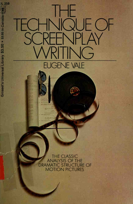 کاور کتاب The Technique of Screenplay Writing by Eugene Vale (Grossett Paperback)